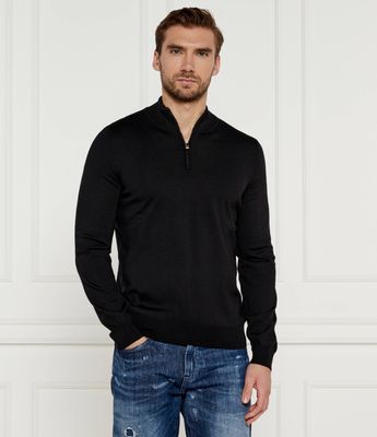 Sweter męski wiosenny BOSS BLACK ze sklepu: Gomez Fashion Store w kategorii: Swetry męskie - zdjęcie 874714-BD9-10338_BB245M000218001