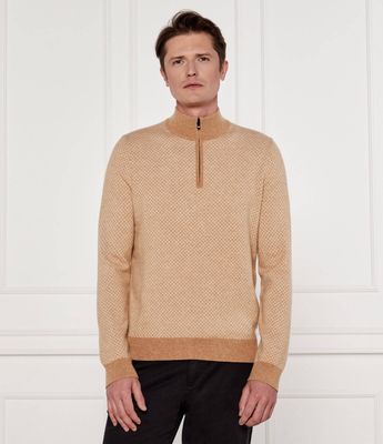Sweter męski casualowy BOSS BLACK ze sklepu: Gomez Fashion Store w kategorii: Swetry męskie - zdjęcie 874714-BD9-10338_BB245M000220260