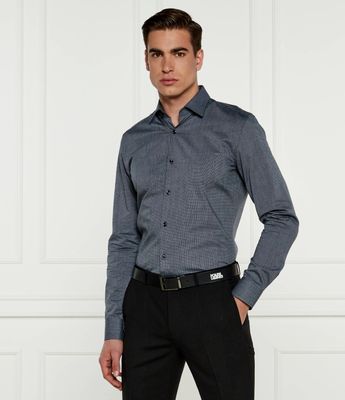 HUGO - Koszula męska z klasycznym kołnierzykiem ze sklepu: Gomez Fashion Store w kategorii: Koszule męskie - zdjęcie 874714-BD9-10338_BU245M000031405