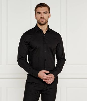 Koszula męska z klasycznym kołnierzykiem HUGO ze sklepu: Gomez Fashion Store w kategorii: Koszule męskie - zdjęcie 874714-BD9-10338_BU245M000043001