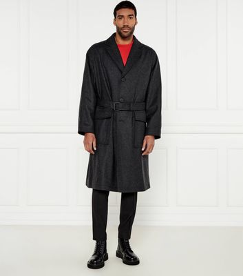 Płaszcz męski elegancki HUGO ze sklepu: Gomez Fashion Store w kategorii: Płaszcze męskie - zdjęcie 874714-BD9-10338_BU245M000068034
