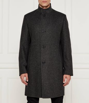 Płaszcz męski elegancki HUGO ze sklepu: Gomez Fashion Store w kategorii: Płaszcze męskie - zdjęcie 874714-BD9-10338_BU245M000070034