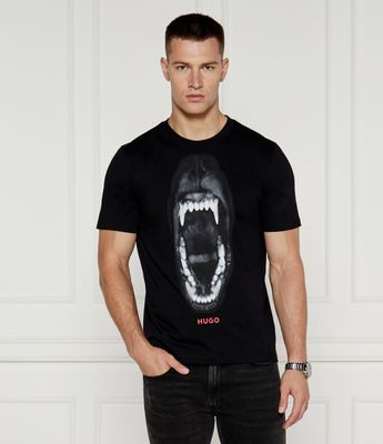 T-shirt męski młodzieżowy na wiosnę HUGO ze sklepu: Gomez Fashion Store w kategorii: T-shirty męskie - zdjęcie 874714-BD9-10338_BU245M000172001