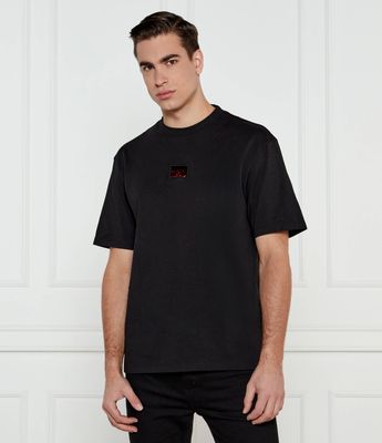 T-shirt męski casual HUGO ze sklepu: Gomez Fashion Store w kategorii: T-shirty męskie - zdjęcie 874714-BD9-10338_BU245M000178001