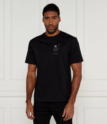 T-shirt męski na wiosnę HUGO ze sklepu: Gomez Fashion Store w kategorii: T-shirty męskie - zdjęcie 874714-BD9-10338_BU245M000193001