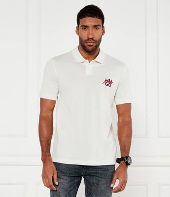 T-shirt męski wiosenny HUGO ze sklepu: Gomez Fashion Store w kategorii: T-shirty męskie - zdjęcie 874714-BD9-10338_BU245M000195101