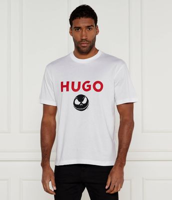 T-shirt męski na wiosnę HUGO ze sklepu: Gomez Fashion Store w kategorii: T-shirty męskie - zdjęcie 874714-BD9-10338_BU245M000197100