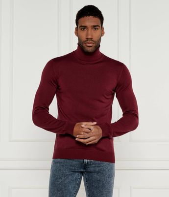 Sweter męski casual HUGO ze sklepu: Gomez Fashion Store w kategorii: Swetry męskie - zdjęcie 874714-BD9-10338_BU245M000200654