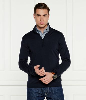 HUGO - Sweter męski na zimę ze sklepu: Gomez Fashion Store w kategorii: Swetry męskie - zdjęcie 874714-BD9-10338_BU245M000205410