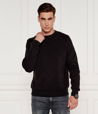 Sweter męski casual HUGO ze sklepu: Gomez Fashion Store w kategorii: Swetry męskie - zdjęcie 874714-BD9-10338_BU245M000209001