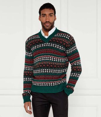 Sweter męski HUGO ze sklepu: Gomez Fashion Store w kategorii: Swetry męskie - zdjęcie 874714-BD9-10338_BU245M000211301