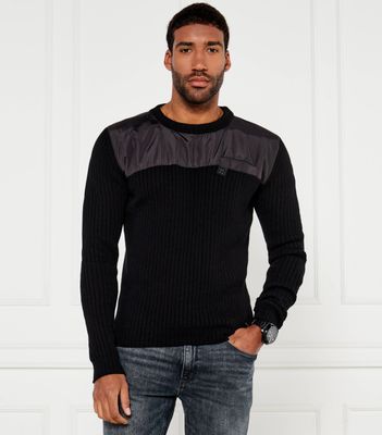 Sweter męski na zimę HUGO ze sklepu: Gomez Fashion Store w kategorii: Swetry męskie - zdjęcie 874714-BD9-10338_BU245M000213001
