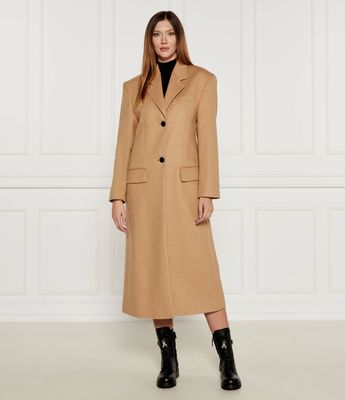 Płaszcz damski HUGO ze sklepu: Gomez Fashion Store w kategorii: Płaszcze damskie - zdjęcie 874714-BD9-10338_BU245W000054245