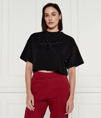 Bluzka damska młodzieżowa wiosenna HUGO ze sklepu: Gomez Fashion Store w kategorii: Bluzki damskie - zdjęcie 874714-BD9-10338_BU245W000104001