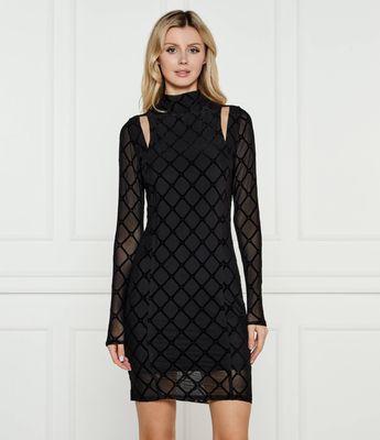 Sukienka casualowa HUGO ze sklepu: Gomez Fashion Store w kategorii: Sukienki - zdjęcie 874714-BD9-10338_BU245W000110963