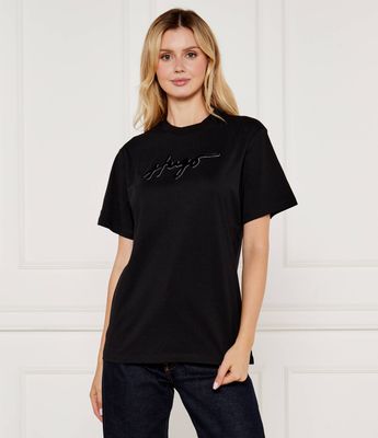Bluzka damska na wiosnę HUGO ze sklepu: Gomez Fashion Store w kategorii: Bluzki damskie - zdjęcie 874714-BD9-10338_BU245W000119001