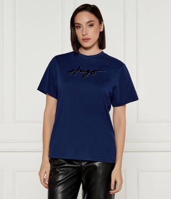 Bluzka damska casual HUGO ze sklepu: Gomez Fashion Store w kategorii: Bluzki damskie - zdjęcie 874714-BD9-10338_BU245W000119407