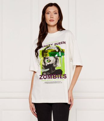HUGO - Bluzka damska wiosenna ze sklepu: Gomez Fashion Store w kategorii: Bluzki damskie - zdjęcie 874714-BD9-10338_BU245W000120102