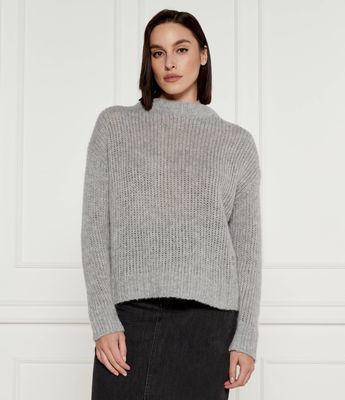 Sweter damski casualowy HUGO ze sklepu: Gomez Fashion Store w kategorii: Swetry damskie - zdjęcie 874714-BD9-10338_BU245W000129033