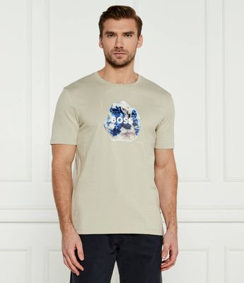T-shirt męski BOSS ORANGE ze sklepu: Gomez Fashion Store w kategorii: T-shirty męskie - zdjęcie 874714-BD9-10338_BO245M000055271