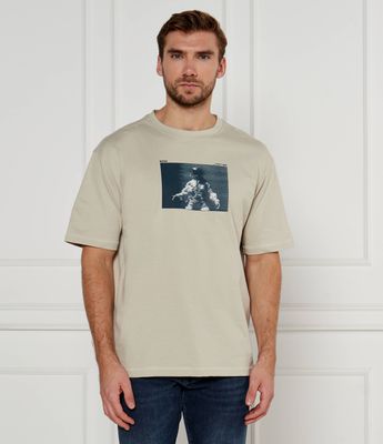 BOSS ORANGE - T-shirt męski w stylu młodzieżowym ze sklepu: Gomez Fashion Store w kategorii: T-shirty męskie - zdjęcie 874714-BD9-10338_BO245M000057271