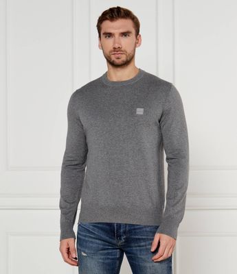 Sweter męski na wiosnę BOSS ORANGE ze sklepu: Gomez Fashion Store w kategorii: Swetry męskie - zdjęcie 874714-BD9-10338_BO245M000064051