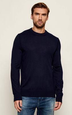 BOSS ORANGE - Sweter męski casual ze sklepu: Gomez Fashion Store w kategorii: Swetry męskie - zdjęcie 874714-BD9-10338_BO245M000067404