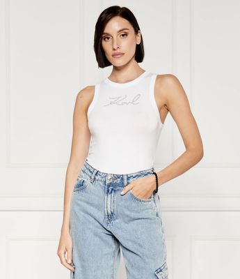 Karl Lagerfeld - Bluzka damska casual na wiosnę ze sklepu: Gomez Fashion Store w kategorii: Bluzki damskie - zdjęcie 874714-BD9-10338_KL244W000136100
