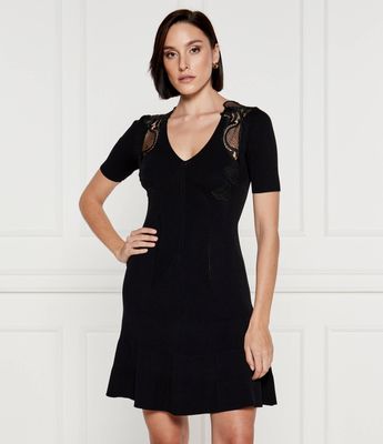 Sukienka na wiosnę casual Twinset ze sklepu: Gomez Fashion Store w kategorii: Sukienki - zdjęcie 874714-BD9-10338_TS244W000002842