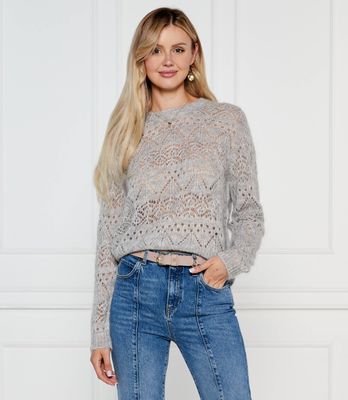 Twinset - Sweter damski na zimę ze sklepu: Gomez Fashion Store w kategorii: Swetry damskie - zdjęcie 874714-BD9-10338_TS244W000005328