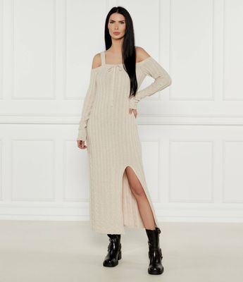 Twinset - Sukienka casual jesienna ze sklepu: Gomez Fashion Store w kategorii: Sukienki - zdjęcie 874714-BD9-10338_TS244W000013731