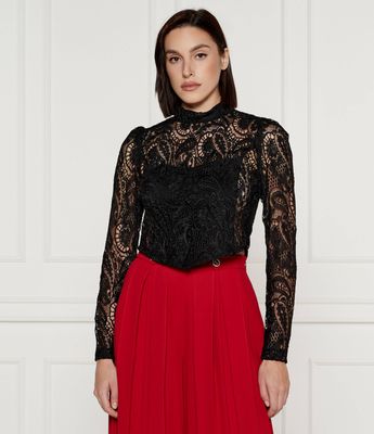 Bluzka damska na jesień Twinset ze sklepu: Gomez Fashion Store w kategorii: Bluzki damskie - zdjęcie 874714-BD9-10338_TS244W000025842