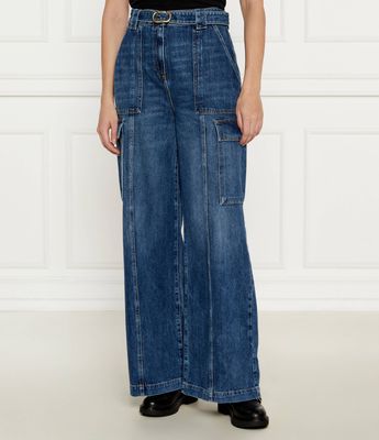 Jeansy damskie na wiosnę Twinset ze sklepu: Gomez Fashion Store w kategorii: Jeansy damskie - zdjęcie 874714-BD9-10338_TS244W000030532