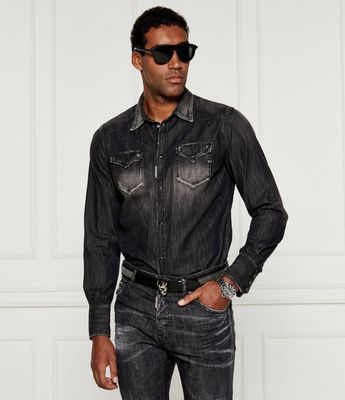 Koszula męska jesienna Dsquared2 ze sklepu: Gomez Fashion Store w kategorii: Koszule męskie - zdjęcie 874714-BD9-10338_DQ244M000034900