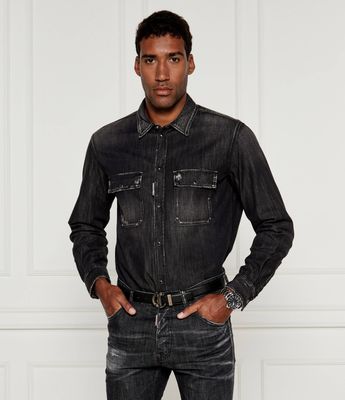 Koszula męska Dsquared2 ze sklepu: Gomez Fashion Store w kategorii: Koszule męskie - zdjęcie 874714-BD9-10338_DQ244M000035900