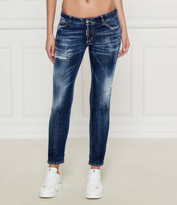 Jeansy damskie w miejskim stylu Dsquared2 ze sklepu: Gomez Fashion Store w kategorii: Jeansy damskie - zdjęcie 874714-BD9-10338_DQ244W000009470
