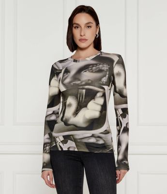 Bluzka damska jesienna Desigual ze sklepu: Gomez Fashion Store w kategorii: Bluzki damskie - zdjęcie 874714-BD9-10338_DU245W000012255