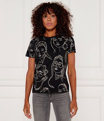 Bluzka damska casual wiosenna Desigual ze sklepu: Gomez Fashion Store w kategorii: Bluzki damskie - zdjęcie 874714-BD9-10338_DU245W000018002