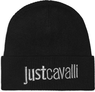 Czapka zimowa damska Just Cavalli ze sklepu: Gomez Fashion Store w kategorii: Czapki zimowe damskie - zdjęcie 874714-BD9-10338_CA245W000014013