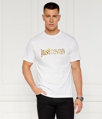 Just Cavalli - T-shirt męski na wiosnę ze sklepu: Gomez Fashion Store w kategorii: T-shirty męskie - zdjęcie 874714-BD9-10338_CA245M000036005