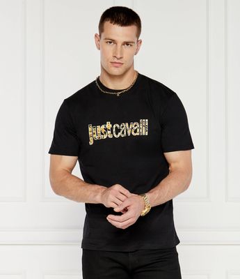T-shirt męski młodzieżowy Just Cavalli ze sklepu: Gomez Fashion Store w kategorii: T-shirty męskie - zdjęcie 874714-BD9-10338_CA245M000036899