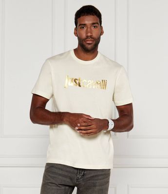 T-shirt męski młodzieżowy Just Cavalli ze sklepu: Gomez Fashion Store w kategorii: T-shirty męskie - zdjęcie 874714-BD9-10338_CA245M000049045