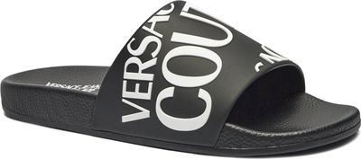 Versace Jeans Couture - Klapki damskie na lato ze sklepu: Gomez Fashion Store w kategorii: Klapki damskie - zdjęcie 874714-BD9-10338_VR245W000014899