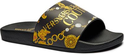 Klapki damskie letnie Versace Jeans Couture ze sklepu: Gomez Fashion Store w kategorii: Klapki damskie - zdjęcie 874714-BD9-10338_VR245W000015A06