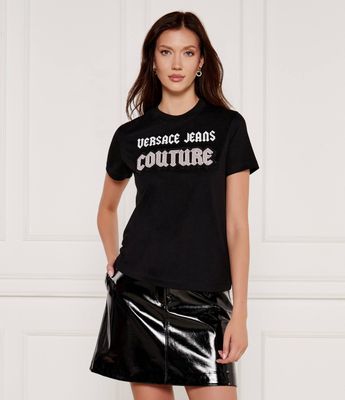 Bluzka damska na wiosnę Versace Jeans Couture ze sklepu: Gomez Fashion Store w kategorii: Bluzki damskie - zdjęcie 874714-BD9-10338_VR245W000036899