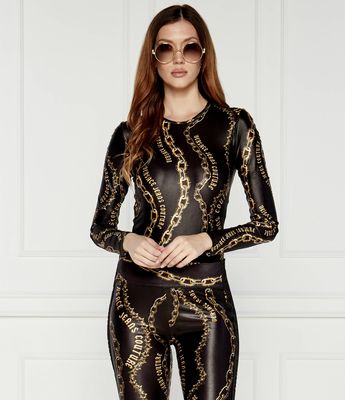 Bluzka damska jesienna Versace Jeans Couture ze sklepu: Gomez Fashion Store w kategorii: Bluzki damskie - zdjęcie 874714-BD9-10338_VR245W000043A06