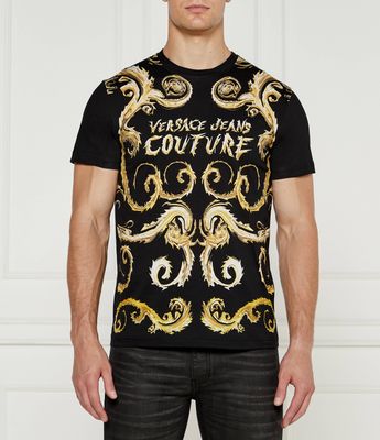 Versace Jeans Couture - T-shirt męski ze sklepu: Gomez Fashion Store w kategorii: T-shirty męskie - zdjęcie 874714-BD9-10338_VR245M000038A06