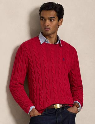 Sweter męski casual zimowy Polo Ralph Lauren ze sklepu: Gomez Fashion Store w kategorii: Swetry męskie - zdjęcie 874714-BD9-10338_PR245M000085S92