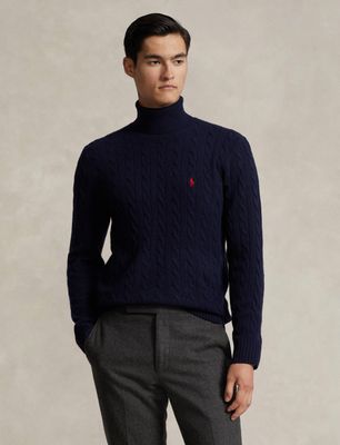Sweter męski na zimę Polo Ralph Lauren ze sklepu: Gomez Fashion Store w kategorii: Swetry męskie - zdjęcie 874714-BD9-10338_PR245M000099JB9