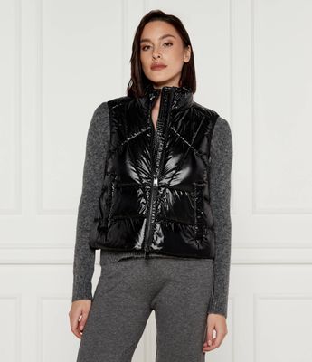 Marc Cain - Kamizelka damska na jesień ze sklepu: Gomez Fashion Store w kategorii: Kamizelki damskie - zdjęcie 874714-BD9-10338_CR245W000023900